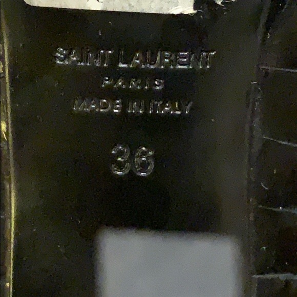 NWOT Saint  Laurent Croc Platform Heels - Picture 7 of 7